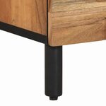 Commode de chevet vidaXL 50x33x62 cm en bois massif d'acacia