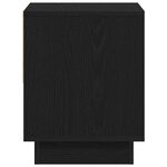 Table de chevet vidaXL Noir Chêne 45x34x48 cm Bois d'ingénierie