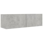 vidaXL Ensemble de meubles TV 8 Pièces Gris béton Bois d'ingénierie