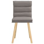 vidaXL Chaises à manger lot de 2 taupe tissu