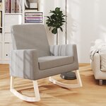 vidaXL Chaise à bascule Gris clair Tissu