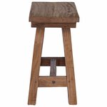 vidaXL banc Naturel 50 5 x 25 x 47 5 cm Bois massif d'acajou