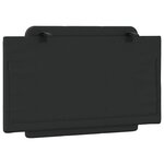 vidaXL Coussin de tête de lit noir 90 cm similicuir