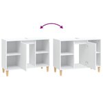 vidaXL Meuble d'évier blanc 80x33x60 cm bois d'ingénierie