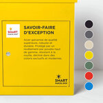 Boîte à colis moyenne 1 porte Jaune à accès frontal Acier galvanisé SMART PARCEL BOX™