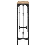 vidaXL Table console Chêne 140x23x75 cm Bois d'ingénierie