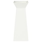 vidaXL Support de plante Blanc Métal 40 x 40 x 101 cm Détails Décoratifs