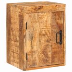 vidaXL Table de chevet 2 Pièces Marron Bois de mangue massif