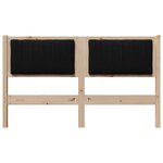 vidaXL Tête de lit capitonnée Marron 135 cm Pin massif