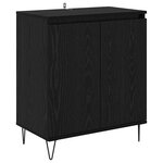 vidaXL Buffet Chêne noir 60 x 35 x 70 cm Bois d'ingénierie