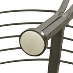 vidaXL Banc d'arbre de jardin Demi-rond 160 cm Acier