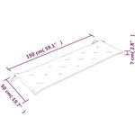 vidaXL Banc Batavia avec coussin taupe 150 cm Bois de teck massif
