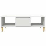vidaXL Table basse Blanc 102 x 55 x 35 cm Bois d'ingénierie