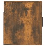 vidaXL Meuble TV mural Chêne fumé 100x34 5x40 cm