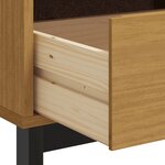 vidaXL Meuble TV FLAM 110x40x50 cm bois massif de pin