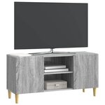 vidaXL Meuble TV Sonoma gris 102 x 34 5 x 50 cm Bois d'ingénierie