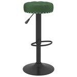 Vidaxl tabourets de bar 2 pcs vert foncé velours