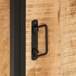 vidaXL Armoire de salle de bain 40x27x180 cm fer et bois de manguier