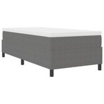 vidaXL Lit à ressorts avec matelas gris clair  90 x 200 cm  en tissu côtelé.