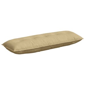 vidaXL Coussin de Dos Vert gris 140 x 50 cm Tissu en velours côtelé