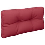 vidaXL Coussins de palette 2 Pièces rouge bordeaux tissu