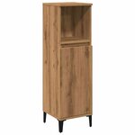 vidaXL Armoire de salle de bain chêne artisanal 30x30x100 cm