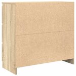 vidaXL Buffet chêne sonoma 80x35x76 cm bois d'ingénierie