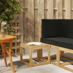 vidaXL Banc de Jardin Blanc 43 x 43 x 37 cm Bois d'Acacia Massif