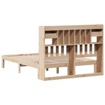 vidaXL Lit bibliothèque sans matelas 160x200 cm bois massif de pin
