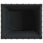vidaXL Jardinières 2 Pièces noir 36x30x32 cm résine tressée