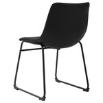 vidaXL Chaise de salle à manger Noir Similicuir