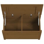 vidaXL Boîte de rangement Marron miel 80x40x45 5 cm Bois massif de pin