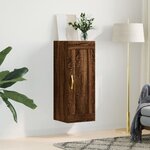vidaXL Armoire murale chêne marron 34 5x34x90 cm bois d'ingénierie