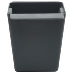 vidaXL Caisses à fleurs pour palettes Euro 24 pc Gris Polypropylène
