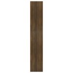 vidaXL Bibliothèque/Séparateur de pièce Chêne marron Bois d'ingénierie