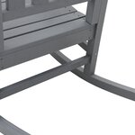 Ensemble de salon de jardin 3 pièces vidaXL Gris Clair HDPE