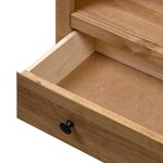 vidaXL Bibliothèque 80x35x110 cm Bois de pin massif Assortiment Panama