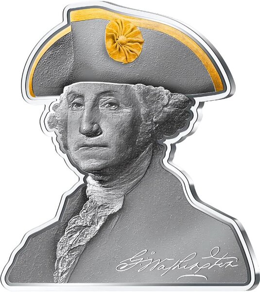 Pièce de monnaie en Argent 5 Dollars g 93.3 (3 oz) Millésime 2024 GEORGE WASHINGTON