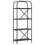 vidaXL Étagère Chêne noir 60 x 30 x 146 cm Bois d'ingénierie