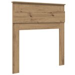 vidaXL Tête de lit Chêne artisanal 75 cm Bois d'ingénierie