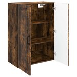 vidaXL Armoire Murale 66 x 34 5 x 90 cm Bois d'ingénierie Chêne fumé