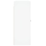 vidaXL Armoires murales 2 Pièces blanc bois d'ingénierie