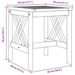 vidaXL Table d'appoint Marron Bois d'acacia massif