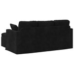 vidaXL Canapé Noir 198 x 134 x 80 cm Velours
