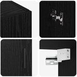 vidaXL Meuble mural Chêne noir 69 5 x 34 x 90 cm Bois d'ingénierie