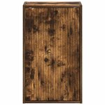 vidaXL Cabinet de salle de bain Chêne fumé 39 x 23 5 x 65 cm