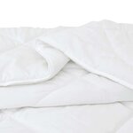 vidaXL Duvet d'été simple avec oreiller 2 Pièces Blanc Microfibre