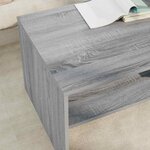 vidaXL Table basse Gris Sonoma 100 x 50 x 40 cm Bois d'ingénierie