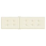 vidaXL Coussin de chaise de terrasse crème (75+105)x50x4 cm
