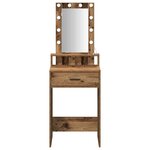 vidaXL Table de Toilette Marron 50 x 41 x 140 cm Bois d'ingénierie